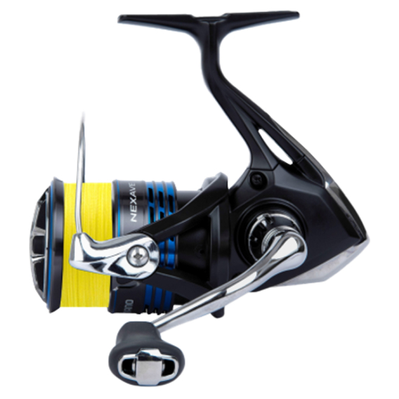Shimano Nexave FI Prespooled PowerPro in der Gruppe Angelrollen / Spinnrollen bei Sportfiskeprylar.se (NEX2500FIB15r)
