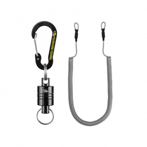 Sunshine Magnetic Net Release & Magnetisk Clip Holder Retractor in der Gruppe Werkzeuge & Zubehör / Kescher / Kescher Zubehör bei Sportfiskeprylar.se (NFD416)