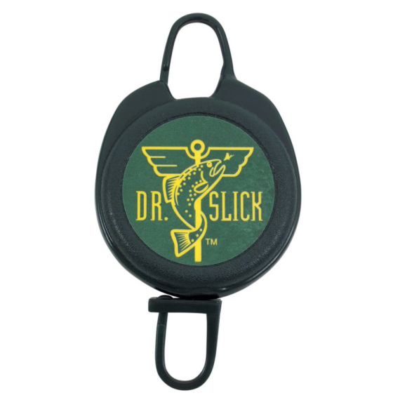 DR Slick Clip-On-Reel Green Nylon Cord D-Ring in der Gruppe Werkzeuge & Zubehör / Pin-On-Reels bei Sportfiskeprylar.se (NFD804-RPD)