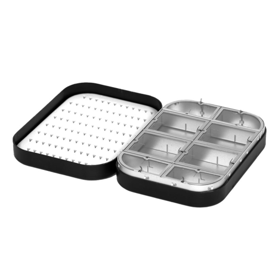 Douglas Metal Wheatley Fly Box 4\'\' Dual Foam / 8 compartments in der Gruppe Verwahrung / Boxen & Dosen / Fliegenboxen bei Sportfiskeprylar.se (NFD9184-4inch-Foam-Comp)