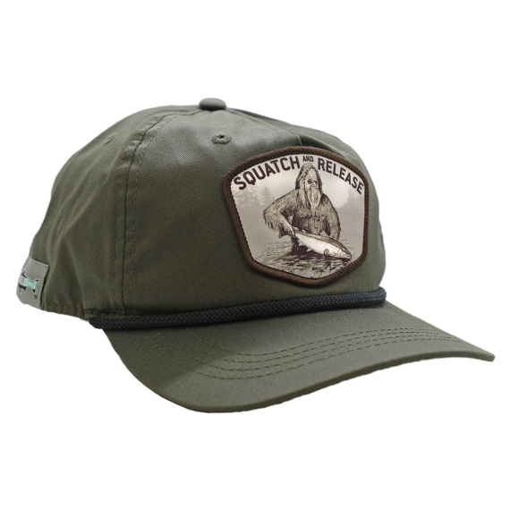 RepYourWater Hat 5 Panel Unstructured - Squatch and Release Badge in der Gruppe Kleidung & Schuhe / Kappen & Kopfbedeckungen / Caps bei Sportfiskeprylar.se (NFD9555)