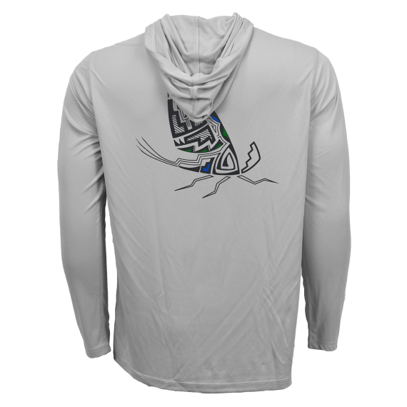 RepYourWater Hooded Sun Shirt ECO50 Pueblo Pottery Mayfly Adult in der Gruppe Kleidung & Schuhe / Kleidung / T-shirts bei Sportfiskeprylar.se (NFD9571-Mr)
