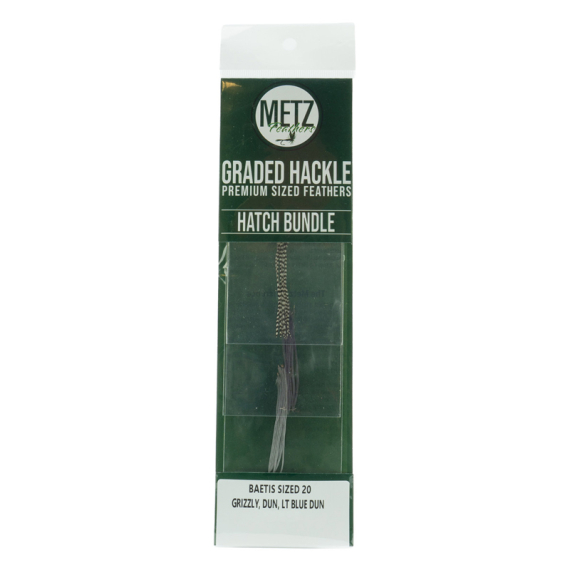 Metz Hackle Hatch Bundle 3-pcs in der Gruppe Haken & Zubehör / Fliegenbinden / Fliegenbindematerial / Feder & Bälge / Hackle bei Sportfiskeprylar.se (NFD9577-18r)