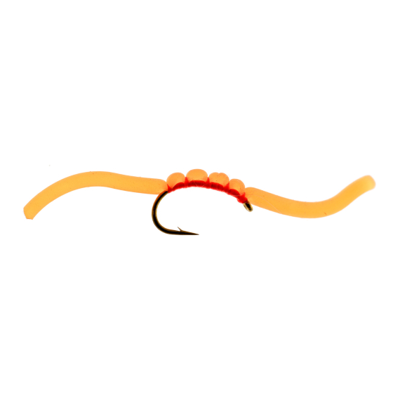 Umpqua Squirmy Wormie - Fluo Orange in der Gruppe Angelmethoden / Fliegenfischen / Fliegen bei Sportfiskeprylar.se (NFD9634-FO10r)