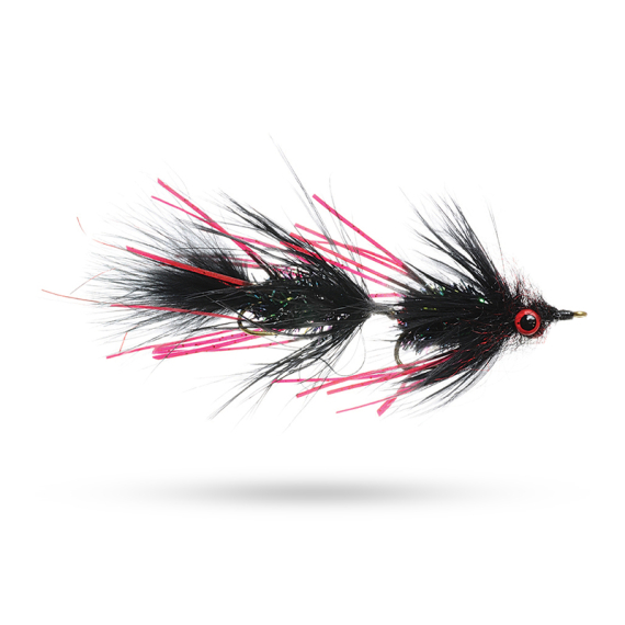Umpqua Circus Peanut Black/Blood #4 x #4 in der Gruppe Köder / Fliegen / Streamers bei Sportfiskeprylar.se (NFD9666-4X4)