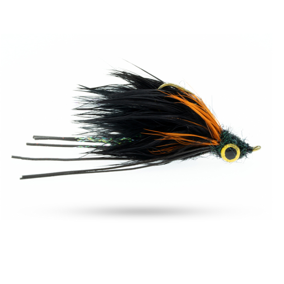 Umpqua Super Bugger Beck\'s Black #6 in der Gruppe Köder / Fliegen / Streamers bei Sportfiskeprylar.se (NFD9673-BL6)