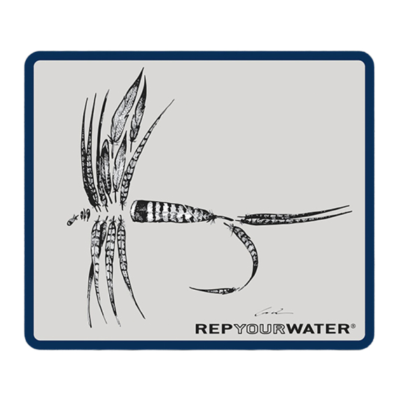 RepYourWater Sticker - Feather Dry Fly in der Gruppe Sonstiges / Aufkleber & Dekale bei Sportfiskeprylar.se (NFD9715)