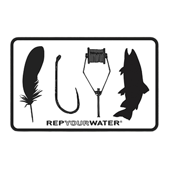 RepYourWater Sticker - Fly Tyer in der Gruppe Sonstiges / Aufkleber & Dekale bei Sportfiskeprylar.se (NFD9716)