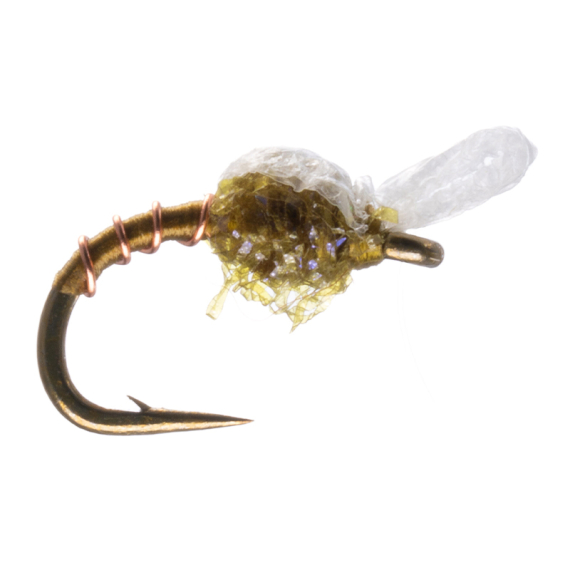Umpqua Graveyard Midge Wood Olive - #18 in der Gruppe Köder / Fliegen / Nymphen bei Sportfiskeprylar.se (NFD9825-Olive18)