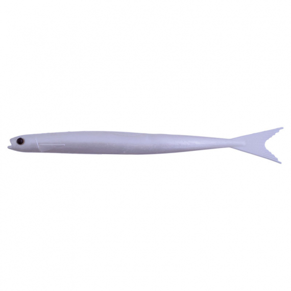 Nikko Ikanago Minnow 11,7cm (5stk.) - Pearl White in der Gruppe Köder / Gummiköder / Barsch Gummifische & Zander Gummifische bei Sportfiskeprylar.se (NIKKO232)