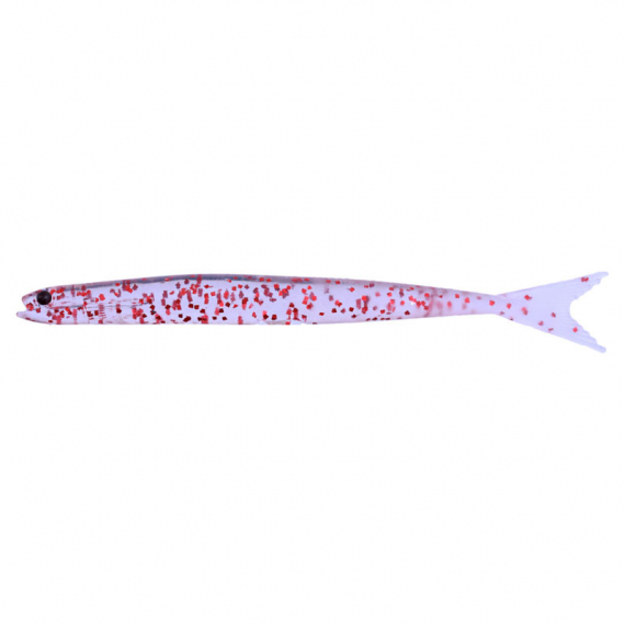 Nikko Ikanago Minnow 11,7cm (5stk.) - Clear Red Flake in der Gruppe Köder / Gummiköder / Barsch Gummifische & Zander Gummifische bei Sportfiskeprylar.se (NIKKO234)