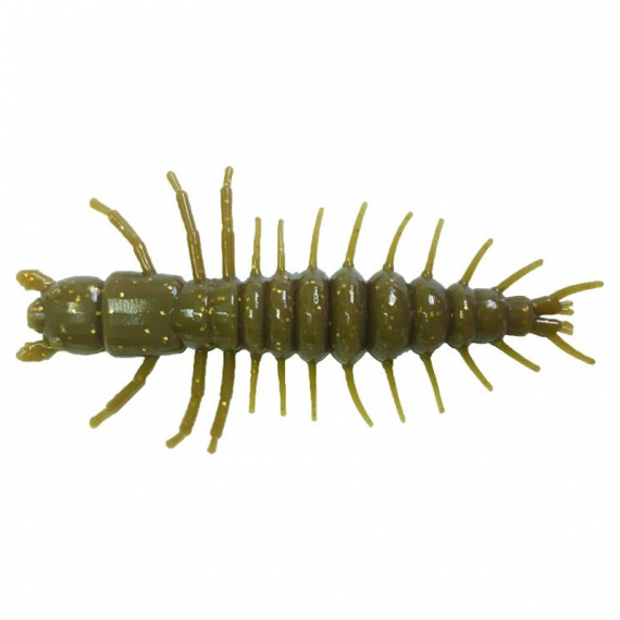 Nikko Zaza Hellgrammite 7,6cm (4stk.) - Brown Gold Flake in der Gruppe Köder / Gummiköder / Krebse & Creaturebaits / Creaturebaits bei Sportfiskeprylar.se (NIKKO543)