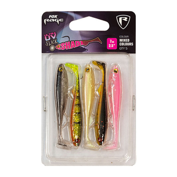 Fox Rage Zander Pro UV mixed colour pack 5-pack in der Gruppe Köder / Köder Sets bei Sportfiskeprylar.se (NMC004r)