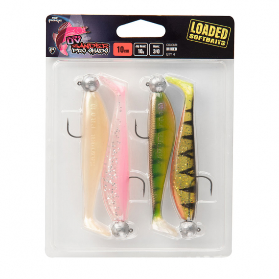 Fox Rage UV Zander Pro Loaded Mix Packs (4-pack) in der Gruppe Köder / Gummiköder / Barsch Gummifische & Zander Gummifische bei Sportfiskeprylar.se (NMC017r)