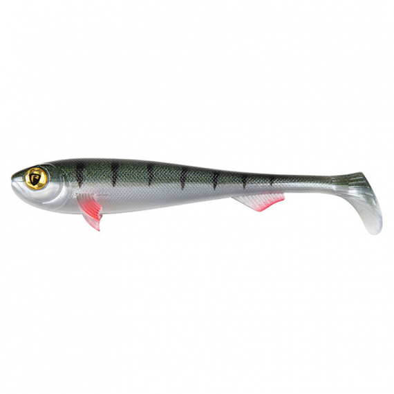 Fox Rage Super Slick Shad 18cm/7\'\' (2pcs) - UV Young Perch in der Gruppe Köder / Gummiköder / Hecht Gummifische bei Sportfiskeprylar.se (NSC063)