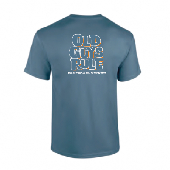 Old Guys Rule - Over The Hill Indigo Blue in der Gruppe Kleidung & Schuhe / Kleidung / T-shirts bei Sportfiskeprylar.se (OG313-IBr)