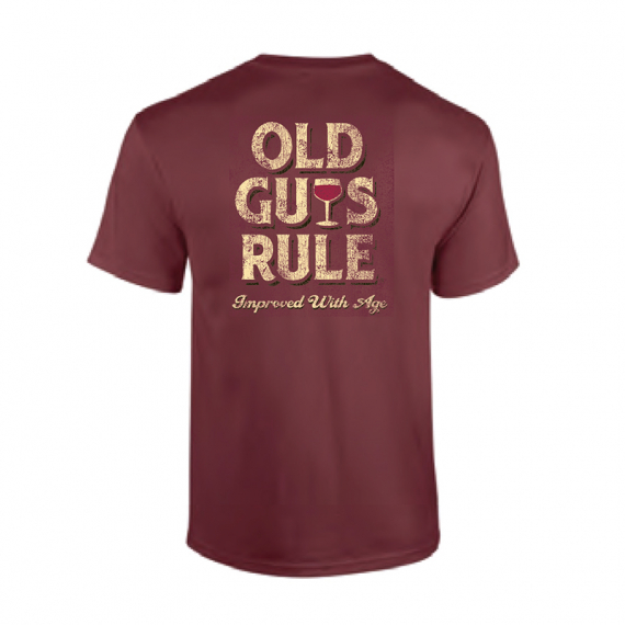 Old Guys Rule - Improved With Age Wine in der Gruppe Kleidung & Schuhe / Kleidung / T-shirts bei Sportfiskeprylar.se (OG760-WIr)