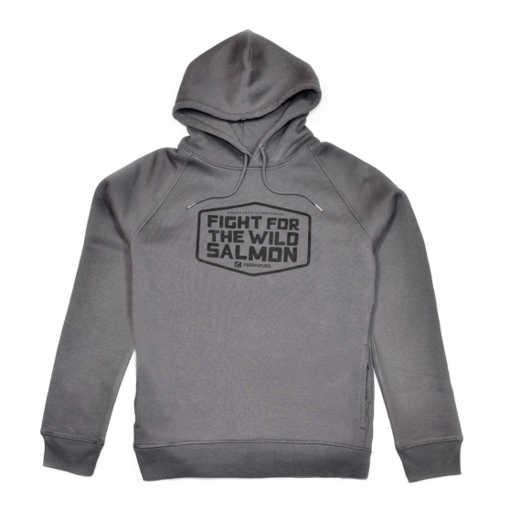 Frödin \'Wild Salmon\' Hoodie - Graphite Grey in der Gruppe Kleidung & Schuhe / Kleidung / T-shirts bei Sportfiskeprylar.se (OH-WSLr)