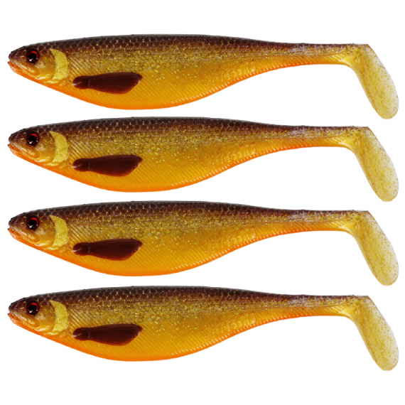 Westin ShadTeez 7cm 4g Gold Rush 4-pack in der Gruppe Köder / Gummiköder / Barsch Gummifische & Zander Gummifische bei Sportfiskeprylar.se (P023-578-005)