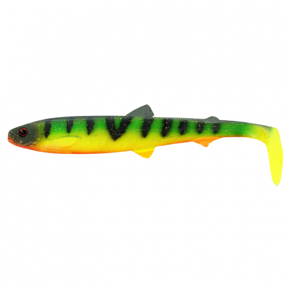 Westin BullTeez Shadtail 24cm 107g - Tiger Perch Box in der Gruppe Köder / Gummiköder / Hecht Gummifische bei Sportfiskeprylar.se (P138-644-155)