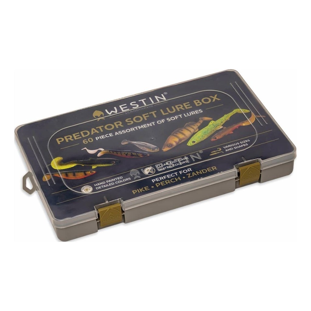 Westin Predator Soft Lure Box - 60pcs in der Gruppe Sonstiges / Geschenke & Geschenkführer / Adventskalender bei Sportfiskeprylar.se (P336-073-060)