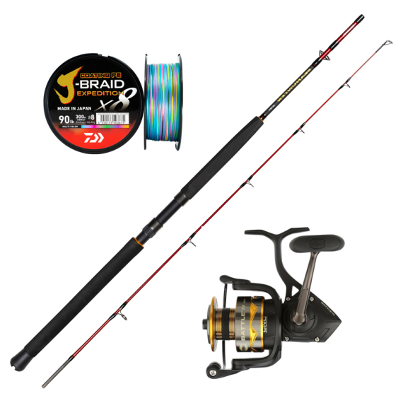 Daiwa Seahunter Battle Set in der Gruppe Angelsets / Meeresangel Sets bei Sportfiskeprylar.se (PENNBATTLEWARFARESET)