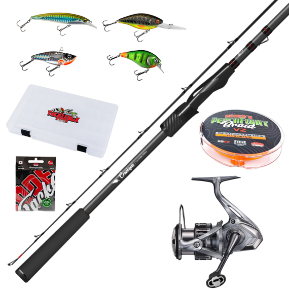 PerchFight V2 - Crankspin Starter Kit in der Gruppe Angelsets / Spinning Sets / Barsch Spinning Combo bei Sportfiskeprylar.se (PERCHFIGHTV2NASCICRANKSET)