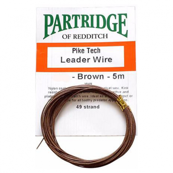Partridge Bauer Pike Leader Wire 20lb - Brown in der Gruppe Haken & Zubehör / Vorfächer & Vorfachmaterial / Vorfachmaterial bei Sportfiskeprylar.se (PH-AW49-20-5B)
