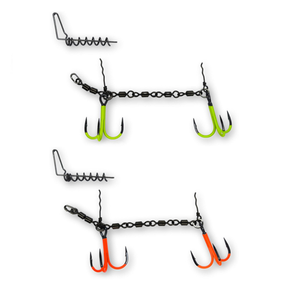 Pikecraft 4-Swivel Stinger Kit XL 2/0 UV in der Gruppe Haken & Zubehör / Stinger & Stinger Zubehör / Stingers bei Sportfiskeprylar.se (PIKECRAFT1073r)