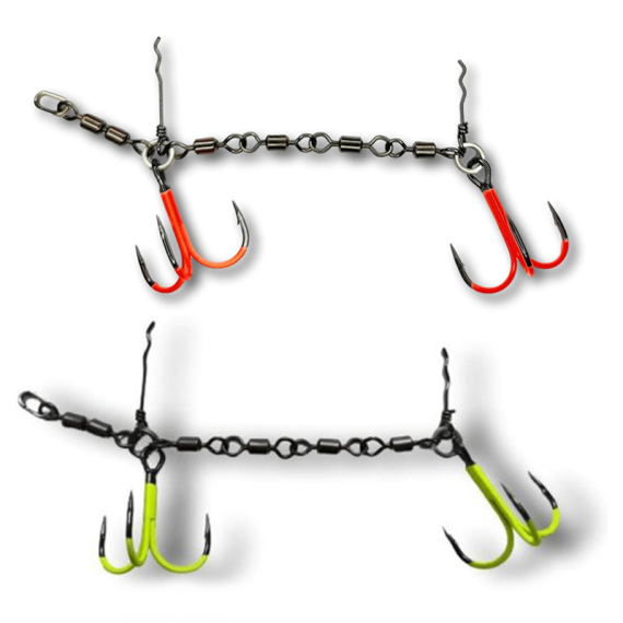 Pikecraft 4-Swivel Stinger Kit XL 3/0 UV in der Gruppe Haken & Zubehör / Stinger & Stinger Zubehör / Stingers bei Sportfiskeprylar.se (PIKECRAFT1089r)