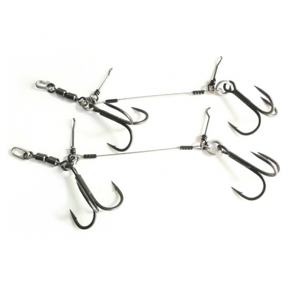 Pikecraft Double Swivel Stinger Rig L (2pcs) - BKK 1/0 in der Gruppe Haken & Zubehör / Stinger & Stinger Zubehör / Stingers bei Sportfiskeprylar.se (PIKECRAFT1350)
