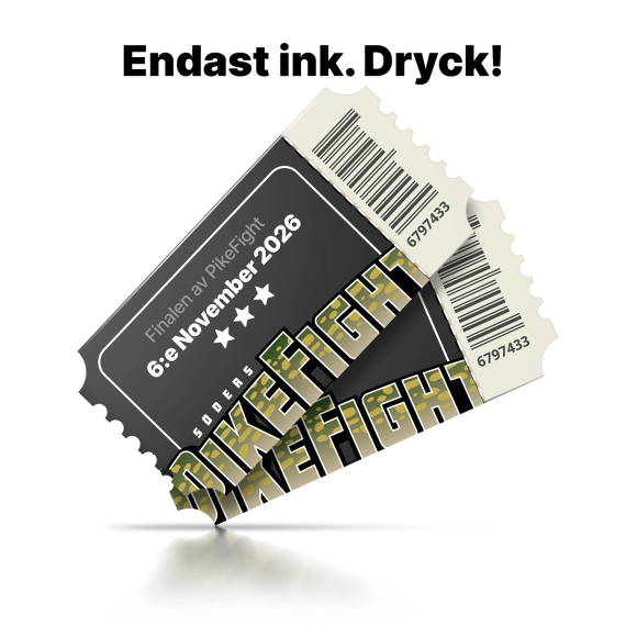 Biljett till biovisning av finalen - PikeFight 2026 (Endast Dryck) in der Gruppe Sonstiges bei Sportfiskeprylar.se (PKFBILJETTENDASTDRYCK)