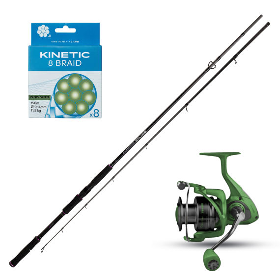 Mikado Bixlite Power Spin Okuma Ceymar TG Combo 8\' 30-85g in der Gruppe Angelsets / Spinning Sets / Hecht Spinning Combo bei Sportfiskeprylar.se (POWERSPINOKUMAGREEN)