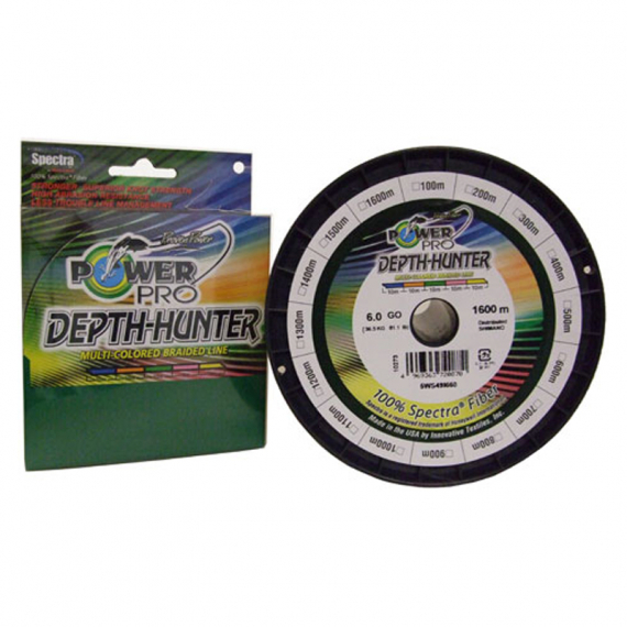 PowerPro Depth-Hunter Multi Color 300m Multi Color - 0.36mm 30kg in der Gruppe Schnüre / Geflochtene Schnüre bei Sportfiskeprylar.se (PPBI30036MJ)