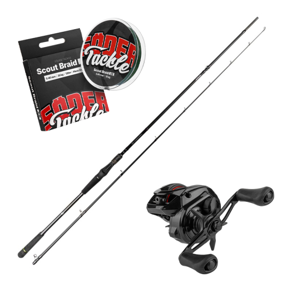 Daiwa Prorex S Bait - 8\'2\'\' 150G Pike Combo in der Gruppe Angelsets / Baitcast Sets / Baitcast Set Hecht bei Sportfiskeprylar.se (PROREXSPIKECOMBO)