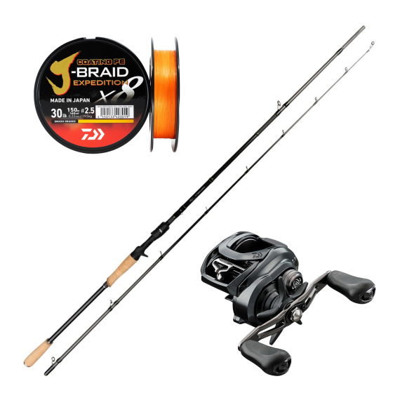 Daiwa Prorex XR Bait & Tatula Monster Combo 8\'6\'\' 220g in der Gruppe Angelsets / Baitcast Sets / Baitcast Set Hecht bei Sportfiskeprylar.se (PROREXXRMONSTERCOMBO)