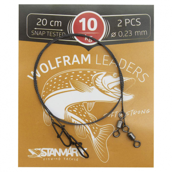 Stan-mar Wolfram Leaders DL (2pcs) in der Gruppe Haken & Zubehör / Vorfächer & Vorfachmaterial / Fertige Vorfächer / Stahlvorfächer bei Sportfiskeprylar.se (PWDR1510r)