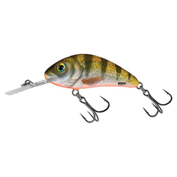 Salmo Rattlin\' Hornet 4,5cm, 6g Floating - Yellow Holographic Perch in der Gruppe Köder / Wobbler / Tieflaufende Wobbler bei Sportfiskeprylar.se (QRH007)