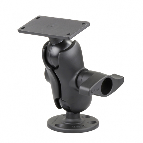 RAM Mounts 2\'\' X 5\'\' Short Arm Round Base in der Gruppe Technik & Boot / Bootszubehör / Marine Mounts / Fischfinder Halterung bei Sportfiskeprylar.se (RAM-D-202-25-C-202)