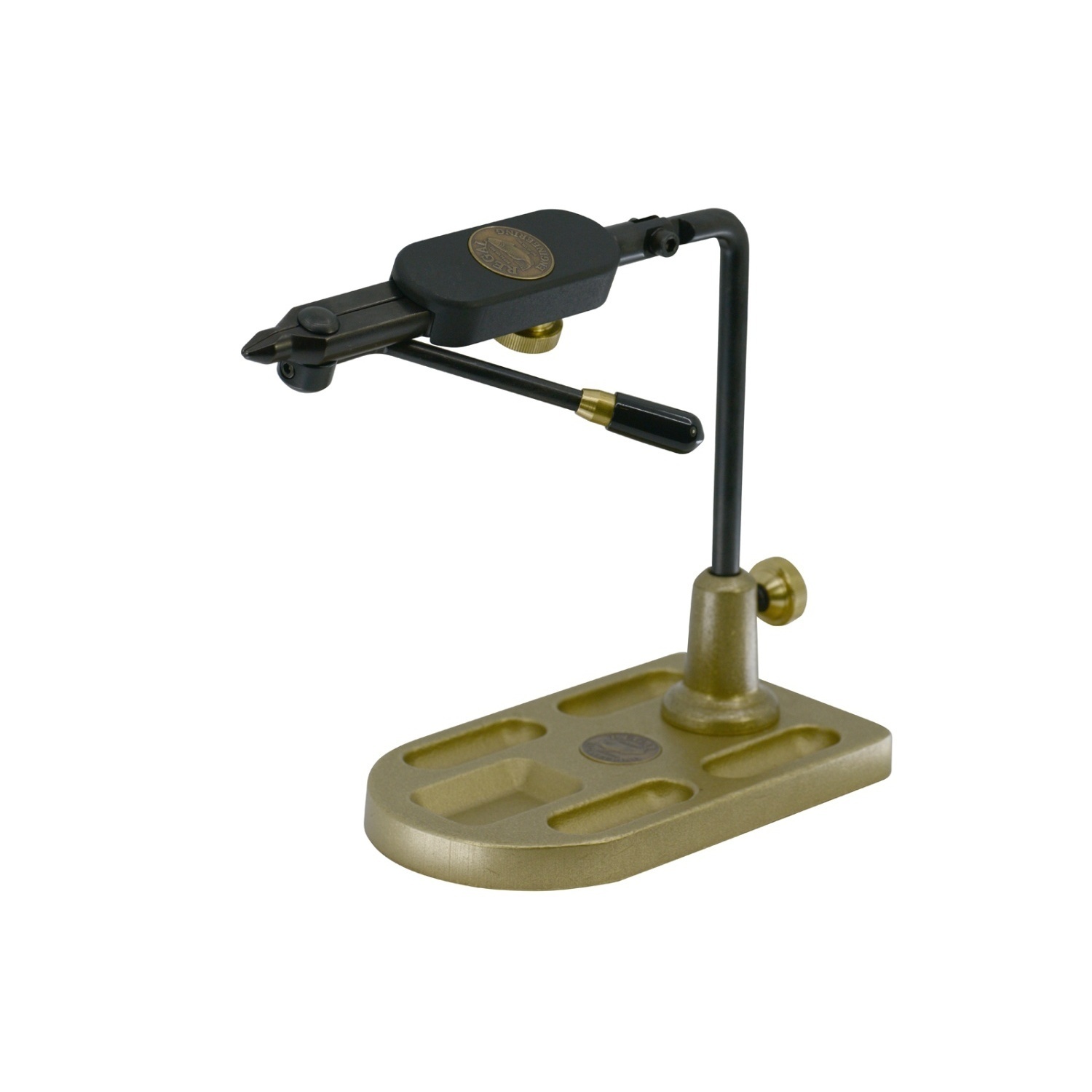 Regal Medallion Series Vise - Midge Jaws/Bronze Pocket Base in der Gruppe Haken & Zubehör / Fliegenbinden / Bindestock bei Sportfiskeprylar.se (REG-RPBM-8P)