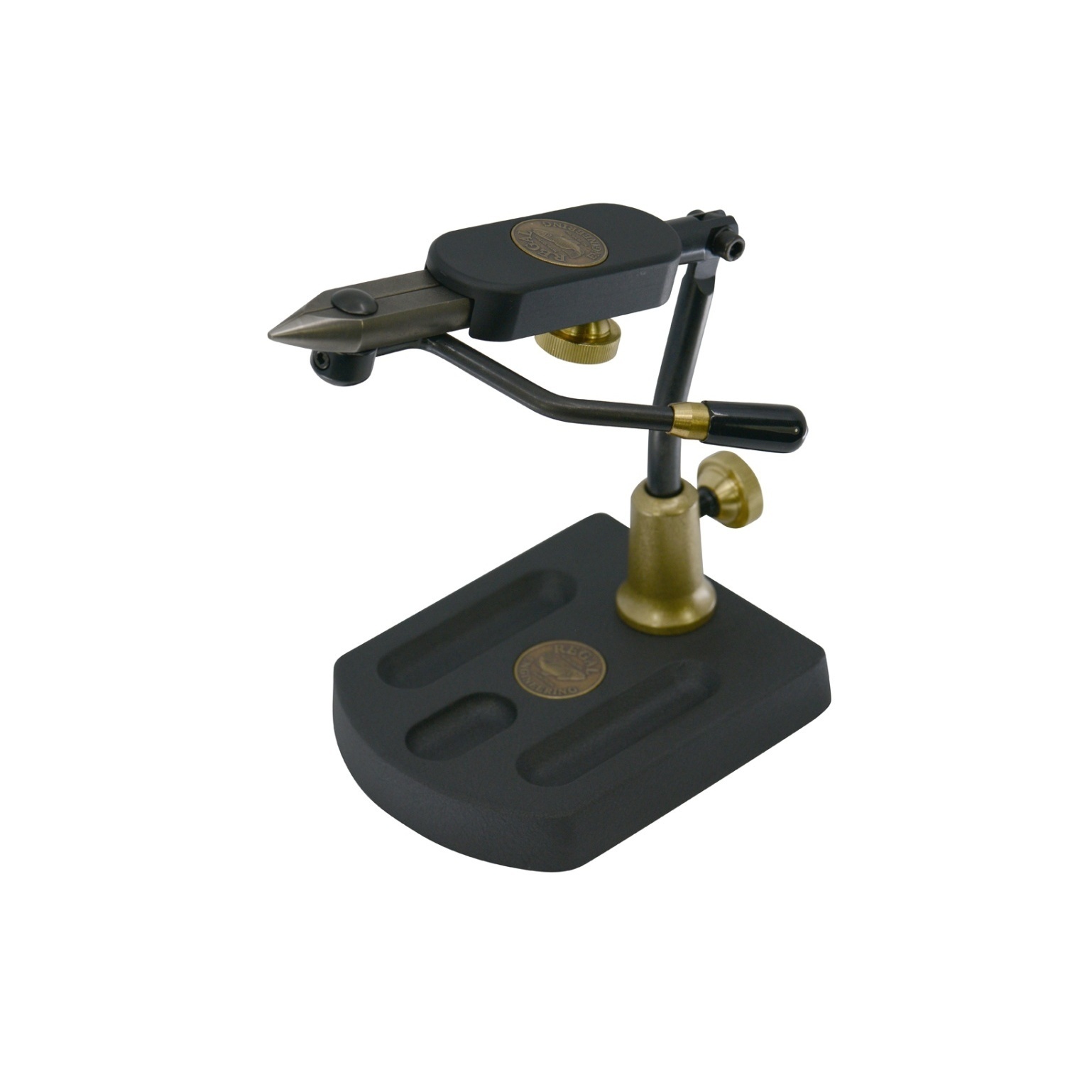 Regal Travel Vise - Stainless Steel Jaws/Aluminum Pocket Base in der Gruppe Haken & Zubehör / Fliegenbinden / Bindestock bei Sportfiskeprylar.se (REG-TRA-5S)