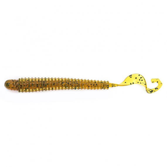 Reins G-Tail Saturn 8,9cm (9.stk) - Motoroil Pepper in der Gruppe Köder / Gummiköder / Krebse & Creaturebaits / Würmer bei Sportfiskeprylar.se (REI-35GTS-429)