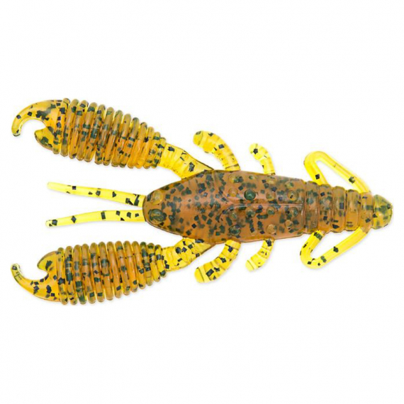 Reins Ring Craw 7,6cm (8.stk) - Motoroil Pepper in der Gruppe Köder / Gummiköder / Krebse & Creaturebaits / Krebsköder bei Sportfiskeprylar.se (REI-3RC-429)