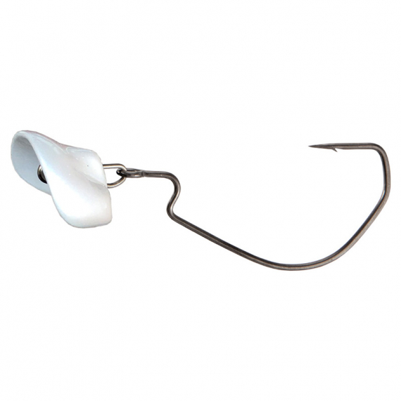 Headbanger RockerHead 8g, 4/0 (3pcs) - White in der Gruppe Haken & Zubehör / Jigköpfe / Offset Jigköpfe bei Sportfiskeprylar.se (RH-40-14-WH)