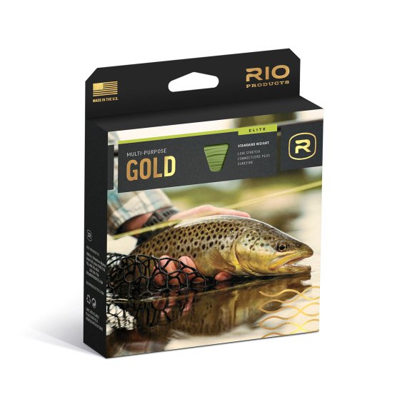 RIO Elite Gold Moss/Gold/Gray in der Gruppe Schnüre / Fliegenschnüre / Einhand bei Sportfiskeprylar.se (RP19268r)