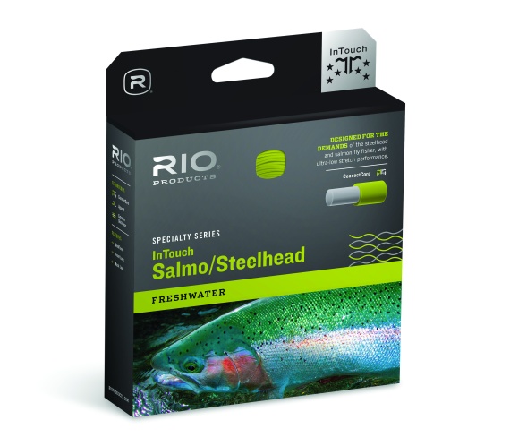 Rio InTouch Salmo/Steelhead WF Float Fly Line Moss/Yellow in der Gruppe Angelmethoden / Fliegenfischen / Fliegenschnüre / Einhand bei Sportfiskeprylar.se (RP20215r)