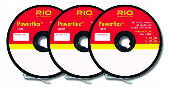 RIO Powerflex Tippet 3-Pack in der Gruppe Haken & Zubehör / Vorfächer & Vorfachmaterial / Vorfachmaterial / Vorfachmaterial Fliegenfischen bei Sportfiskeprylar.se (RP22076r)
