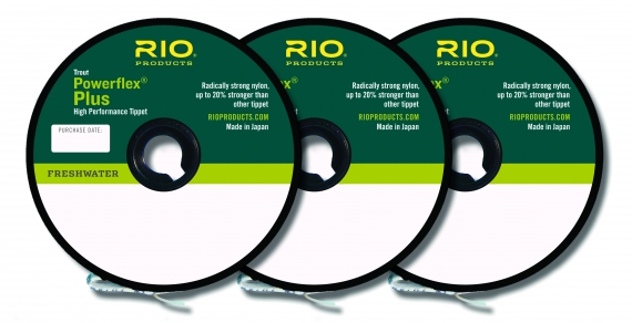 RIO PowerFlex Plus Tippet 3-pack in der Gruppe Haken & Zubehör / Vorfächer & Vorfachmaterial / Vorfachmaterial / Vorfachmaterial Fliegenfischen bei Sportfiskeprylar.se (RP22198r)