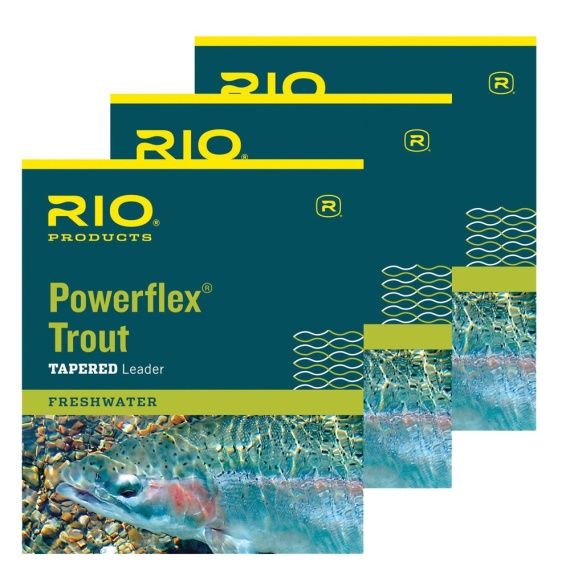 Rio Powerflex TroutLeader 12ft 3-pack in der Gruppe Angelmethoden / Fliegenfischen / Vorfächer & Vorfachmaterial / Fertige Fliegenvorfächer / Tapered Vorfächer bei Sportfiskeprylar.se (RP24051r)