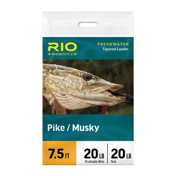 Rio Pike/Musky Leader 7,5ft in der Gruppe Angelmethoden / Fliegenfischen / Vorfächer & Vorfachmaterial / Fertige Fliegenvorfächer / Tapered Vorfächer bei Sportfiskeprylar.se (RP24666r)